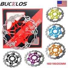 US 160 180 203mm MTB Bike Disc Brake Floating Rotor 6 Bolt Cycling Rotors AL7075
