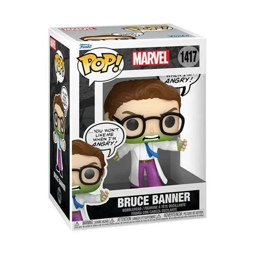 Marvel Hulk Bruce Banner Funko Pop! Vinyl Figure #1417 With Protector