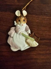 Beatrix Potter Lady Mousse Ornament By Schmid 1983