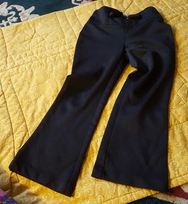 Little Girls   BLACK ELASTIC WAIST PANTS   Size 4