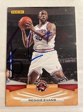 2009 Panini Reggie Evans Autographed Card Toronto Raptors #48 CB1635
