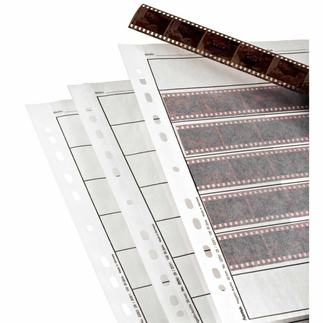 Hama Negative Sleeves For Film Strips 100 Sheets 002251