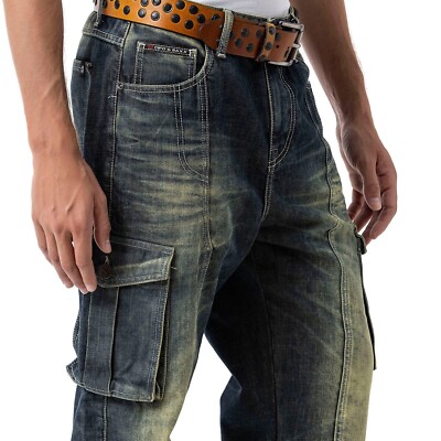 Cipo & Baxx EPIC Herren Baggy cargo Jeans Denim  CD897 alle Gr. Neu