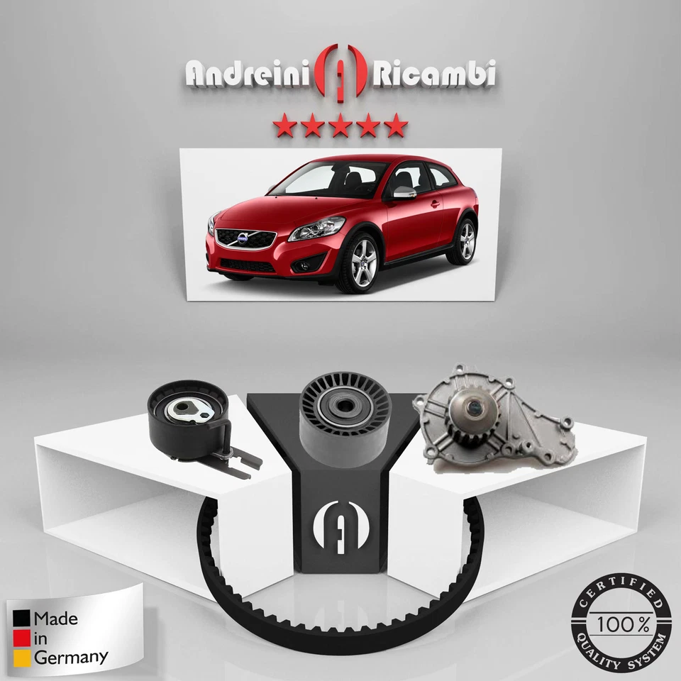 KIT DISTRIBUZIONE + POMPA ACQUA VOLVO C30 1.6 D 80KW 109CV 2007 -> - Immagine 2 di 2
