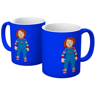 CHUCKY KINDERSPIELPUPPE BESESSEN GUTER KERL HORRORFILM TASSE IN VERSCHIEDENEN FARBEN