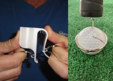 Horne Golf Putter Holder for Golf Bag  Halo- Golf Ball Pick Up Tool Retriever