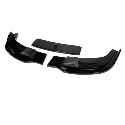 Gloss Black Front Spoiler Lip Splitter Fits BMW 5 Series E60 E61 M Sport 2004-10 - Picture 4 of 6