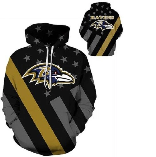Baltimore Ravens 3D Hoodie