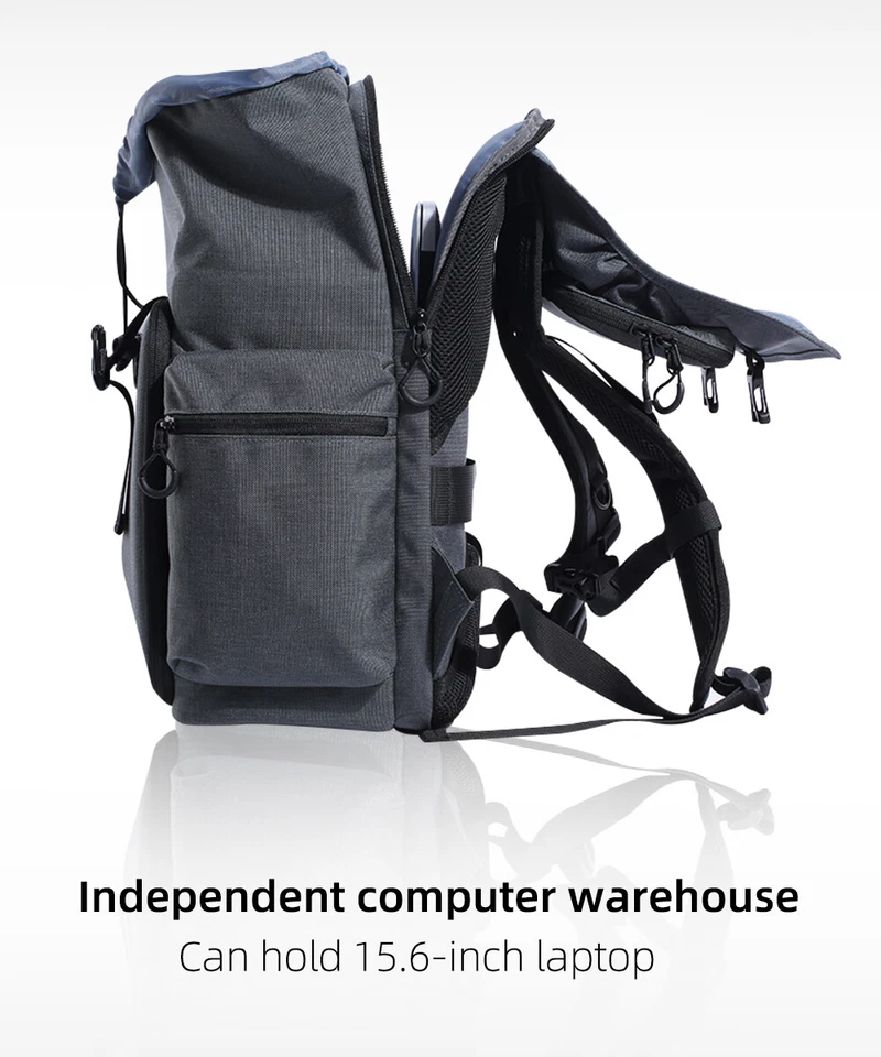 K&F Concept 25L Profi Kamera Foto Rucksack Kamerarucksack Reise Tasche für Canon - Bild 3 von 4