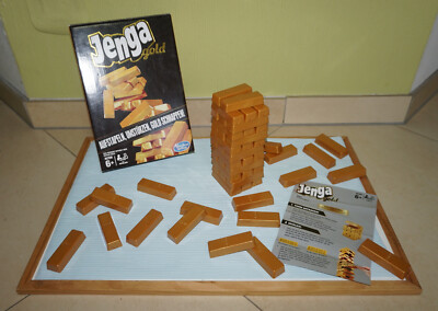 Jenga Gold Hasbro Spiel Gesellschaftsspiel Stapelspiel ab 6 Jahren 2015