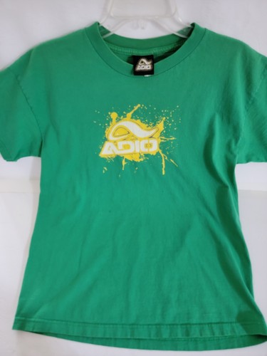 Vintage Adio Footwear T Shirt Men Size L Large Green Short Sleeve ...