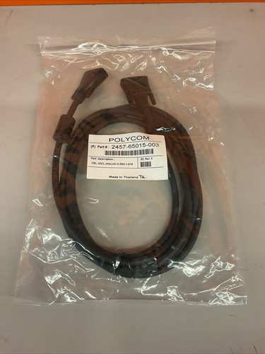 Polycom Camera Cable Male 2457-65015-003 3M 10FT Use w/ MPTZ-6/8/9 Cameras - Picture 2 of 3