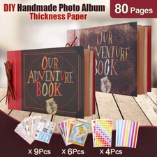Scrapbook Our Adventure Book Photo Album Christmas Gift Anniversary Memory DIY