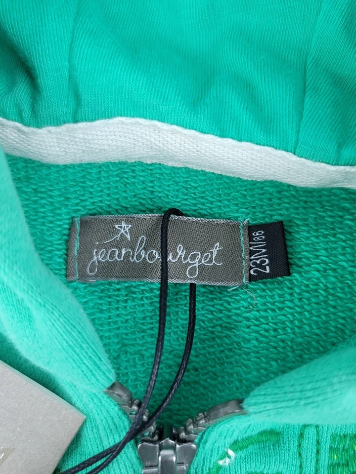 Jean Bourget зеленый с капюшоном трикотажа полный молнии куртка размер 23 М представить мир новый с ярлыками - Изображение 4 из 4