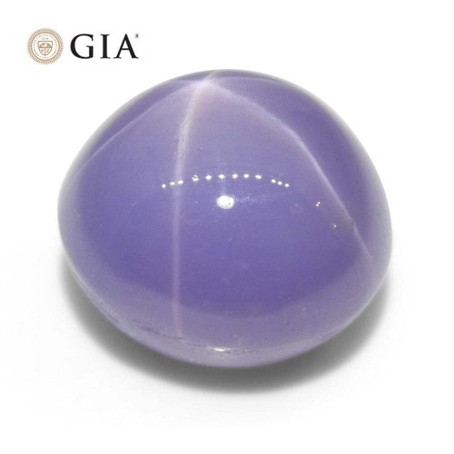 26.92ct Oval Double Cabochon Violetish Blue to Purple Star Sapphire GIA Certifie - Picture 11 of 17