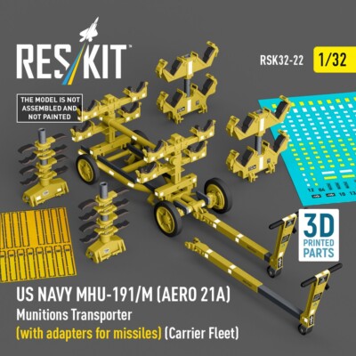 1:32 USN MHU-191/M AERO 21A Munitions Transporter Missile Adapt RSK32-0022