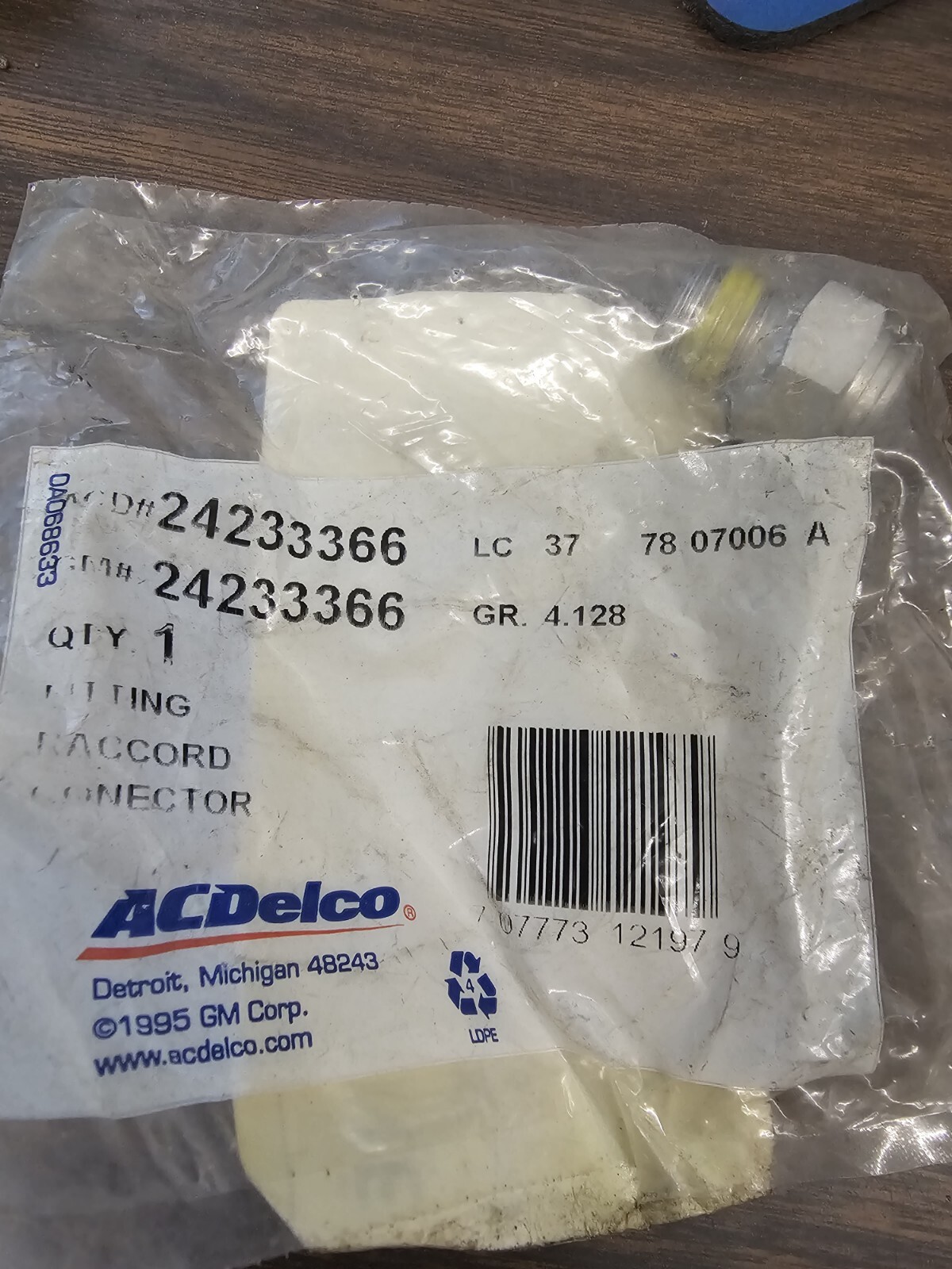 Manual Transmission Oil Cooler End Fitting ACDelco GM Original ...