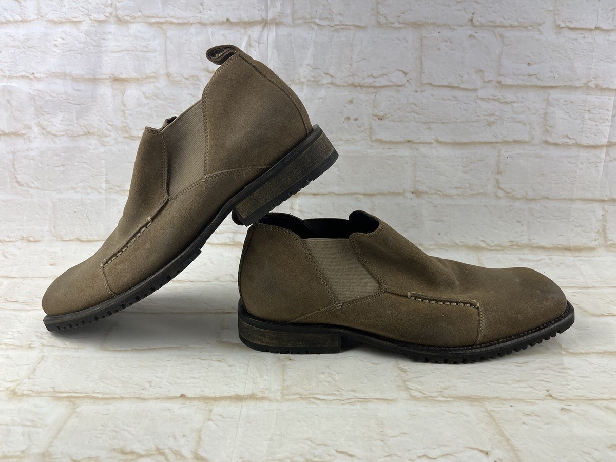 Aston Grey Chelsea Collection Ankle Boots Brown Leather 