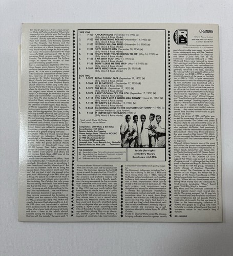 The Dominoes Have Mercy Baby Vinyl Record 1985 UK Charley R&B CRB1095 - Picture 2 of 3
