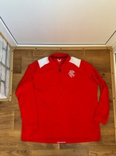 Glasgow Rangers 3XL Adult Football Training 1/4 Zip Pullover XXXL