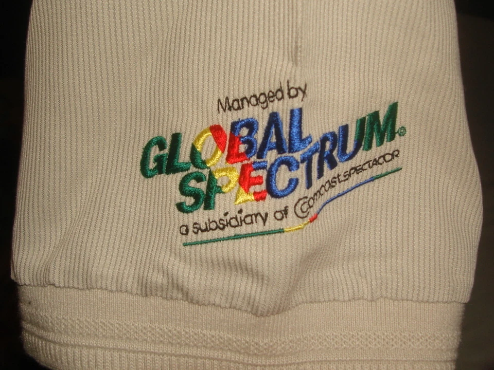 NUEVO CON ETIQUETAS MUNSINGWEAR CARDINALS LOGOTIPO ESTADIO BEIGE CLARO RAYÓN/POLIÉSTER S/S POLO 3X Foto 4 de 4