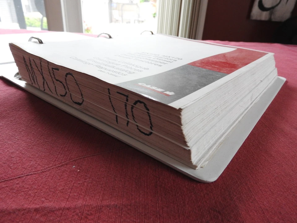 GENUINE 1998 CASE MX150 MX170 DIESEL TRACTOR PARTS CATALOG MANUAL W/BINDER NICE - Image 2 of 4