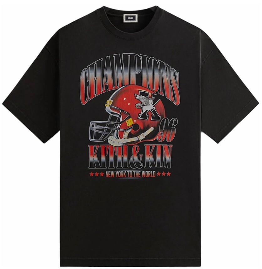 ☆ KITH & KIN Champions 1996 tee グラフィックTシャツ☆ Kith & Kin Champions 1996 Vintage Tee