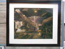 David Shepherd Steam Train print 'Willesden Steam Sheds'  FRAMED