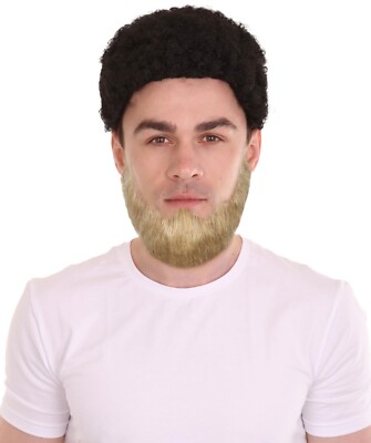 HPO Adult Men's Chin Curtain Style Long Beard Set,Multiple Color Options,M-1216
