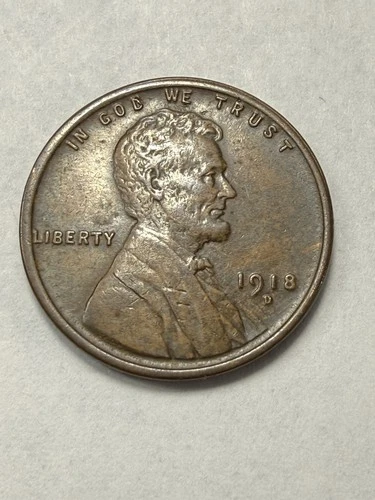 ** 1918-D LINCOLN CENT- VF+  (UPGRADE THAT SPOT IN YOUR SET)  PRICED TO SELL **