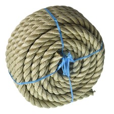 3/4 In  50 FT PP Manila Rope For Outdoor Living 3 Strand Twisted Rope New