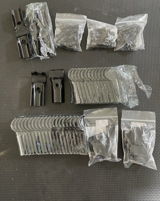 Connector Pipe T Clamps Fittings Metal NEW Black  Shrink Wrap Bands Pvc Fence