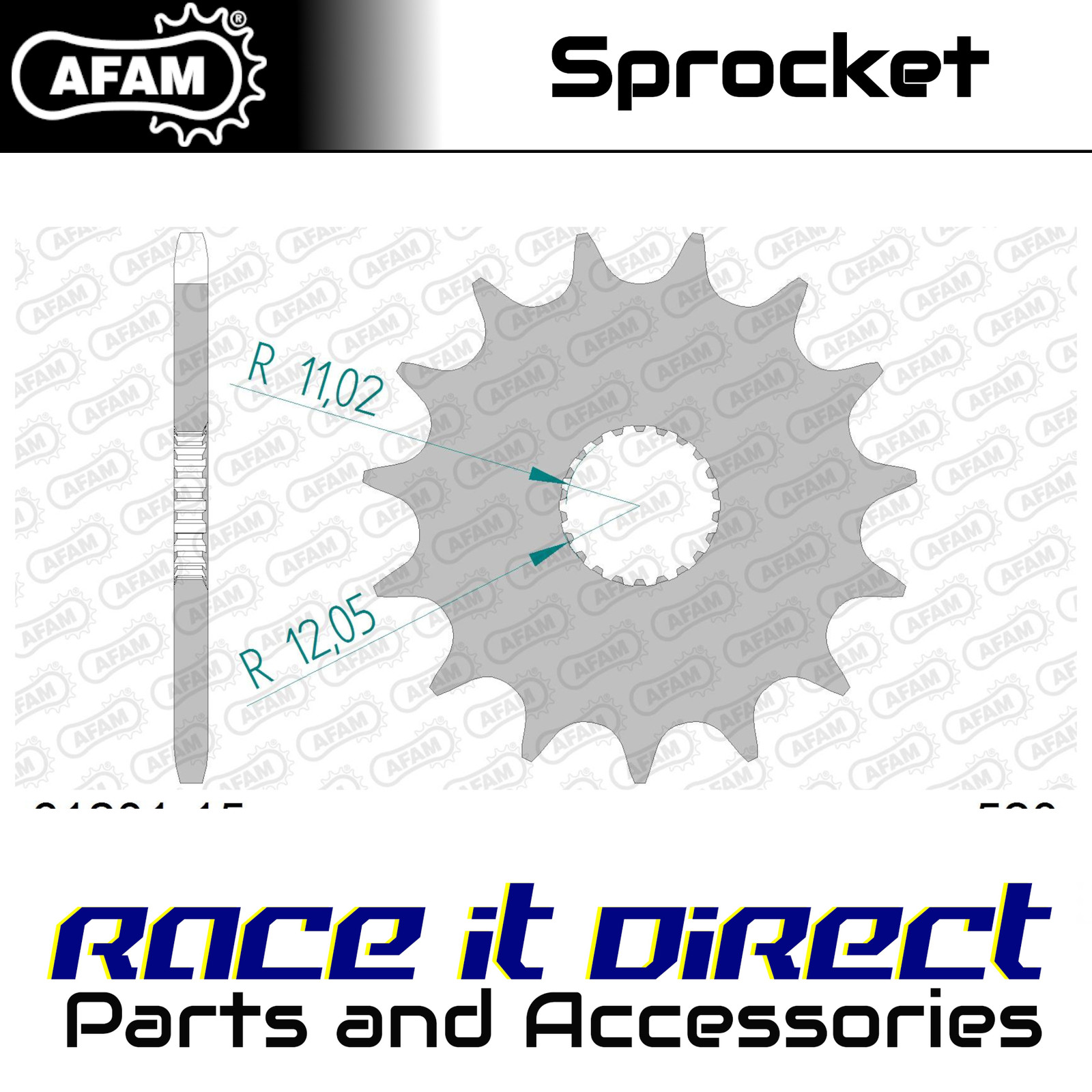 Sprocket for APRILIA ETX 125 1999-2002 15T Front AFAM