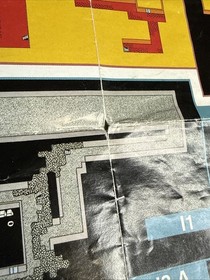 Final Fantasy Dungeon Maps Strategies Foldable Poster NES Nintendo Manual Only#5