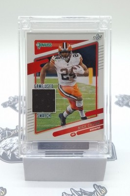 Nick Chubb Jersey Fusion Patch 2022 Donruss Browns Game Used