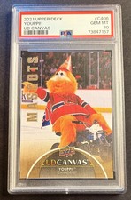 21-22 UD CANVAS MASCOTS YOUPPI! MONTREAL CANADIENS #C406 GEM MINT PSA 10 POP 3