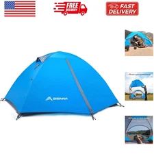 2/4 Person Camping Tent Lightweight Backpacking Tent Waterproof Windproof Two...