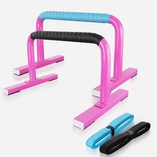 1 Pair Floor Stand Push Up Bars for Men  Women Pink, Strength Training Equip...
