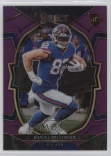 2022 Panini Select Concourse Purple Prizm 27/75 Daniel Bellinger #84 0sd5