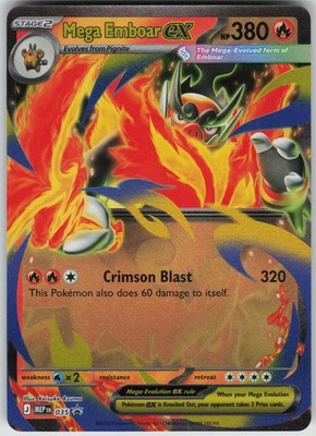 Mega Emboar ex - 035 Holo Promo ME: Mega Evolution Promo NM