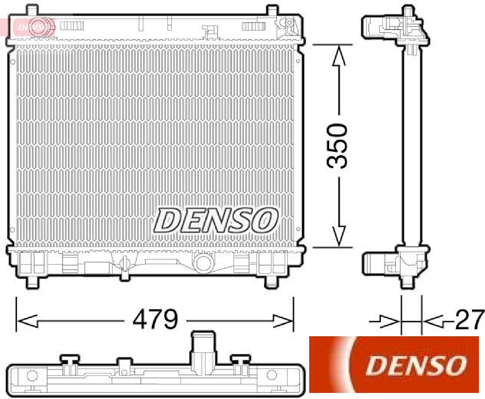 Kühler, Motorkühlung DRM50058 DENSO für TOYOTA URBAN CRUISER - Bild 3