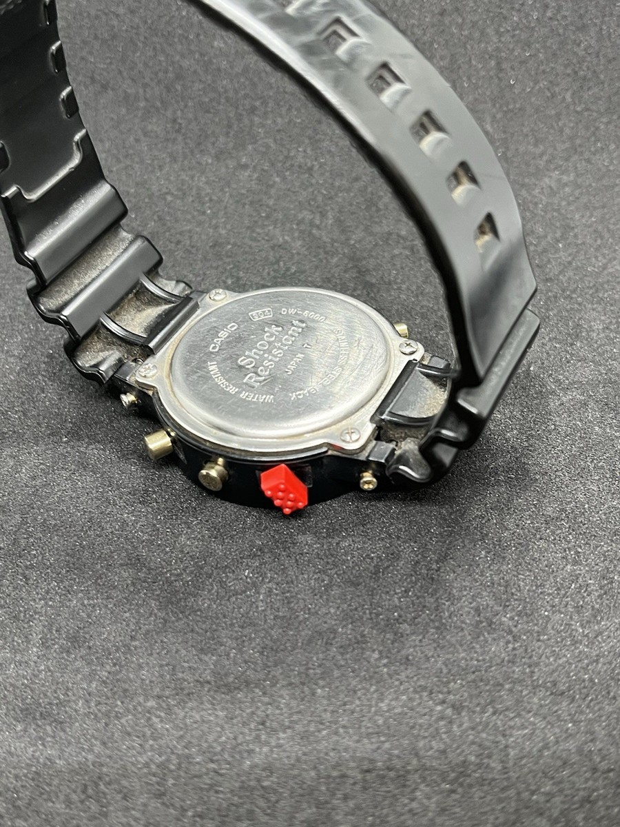 【超レアヴィンテージ美品】G-SHOCK DW-6000 完動品 RARE Vintage Casio Digital Watch G-shock Dw-6000 200m
