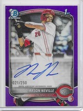 2025 Bowman Draft - Chrome Autographs Mason Neville #CPA-MN Purple /250