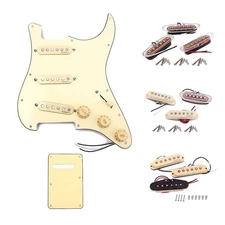 SSS Loaded Pickguard Alnico V Pickup 0.047uf Capacitor 500k Pots for Strat ST SQ