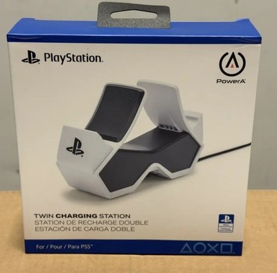 SONY PLAYSTATION 5 - PowerA Twin Charging Station - Black/White [1516956-01] NEW