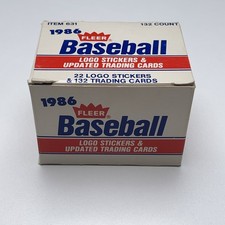 1986 Fleer Baseball Update Factory Set 132 Cards Barry Bonds, Jose Canseco RC