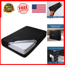 Mattress Bag for Moving Storage Full Size Waterproof PVC Reusable with 4 Handles