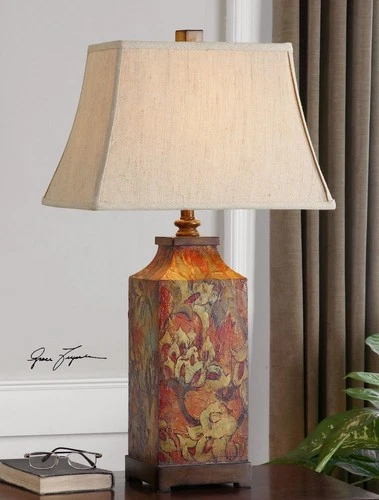 Colorful Flowers - 1 Light Table Lamp Lamps Uttermost 27678 - Picture 3 of 4