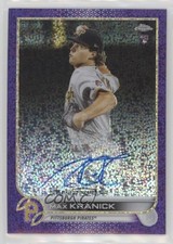 2022 Topps Chrome Rookie Purple Speckle Refractor 147/299 Max Kranick Auto 1u3