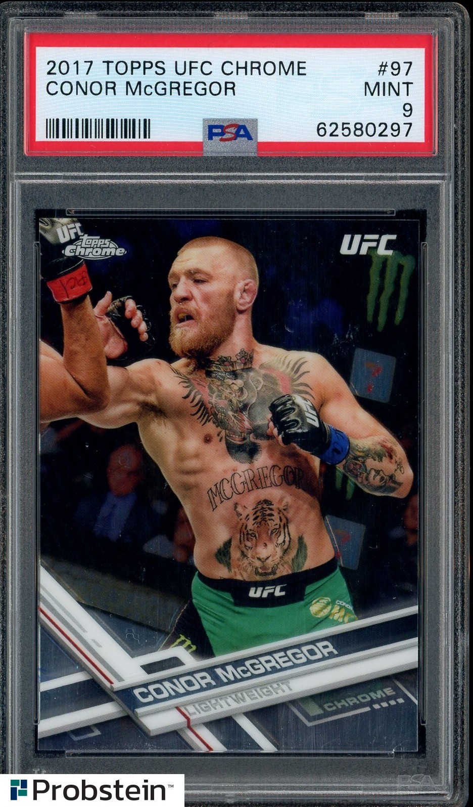 2017 Topps UFC Chrome #97 Conor McGregor PSA 9 MINT